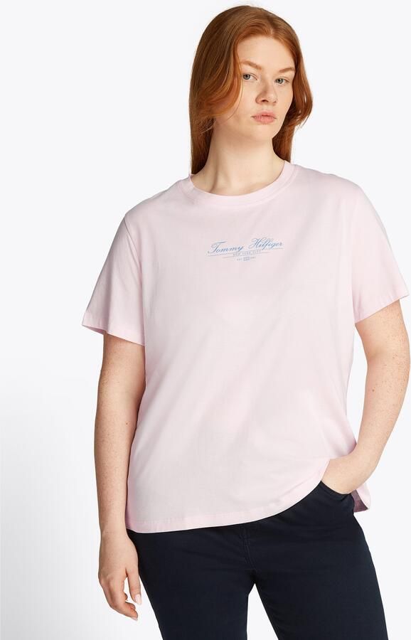 Tommy Hilfiger Curve Shirt met ronde hals CRV REG SCRIPT C-NK TEE SS - Foto 6