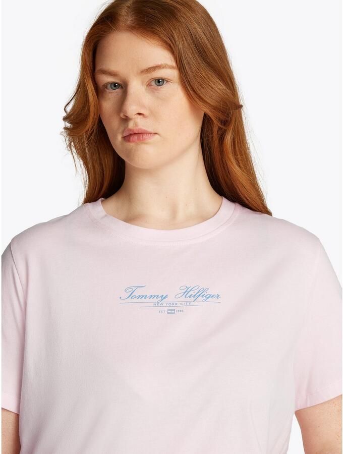 Tommy Hilfiger Curve Shirt met ronde hals CRV REG SCRIPT C-NK TEE SS - Foto 3