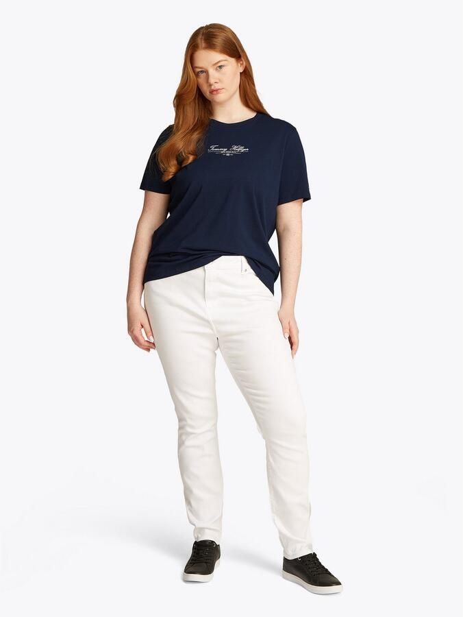 Tommy Hilfiger Curve Shirt met ronde hals CRV REG SCRIPT C-NK TEE SS - Foto 3