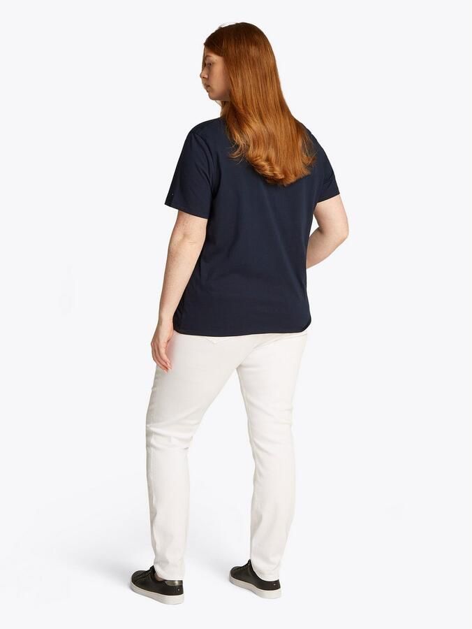 Tommy Hilfiger Curve Shirt met ronde hals CRV REG SCRIPT C-NK TEE SS - Foto 4