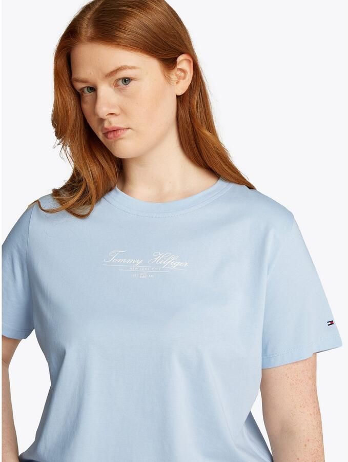Tommy Hilfiger Curve Shirt met ronde hals CRV REG SCRIPT C-NK TEE SS - Foto 2