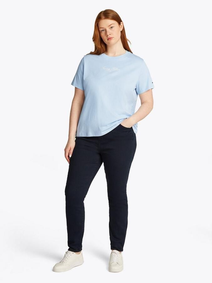 Tommy Hilfiger Curve Shirt met ronde hals CRV REG SCRIPT C-NK TEE SS - Foto 3