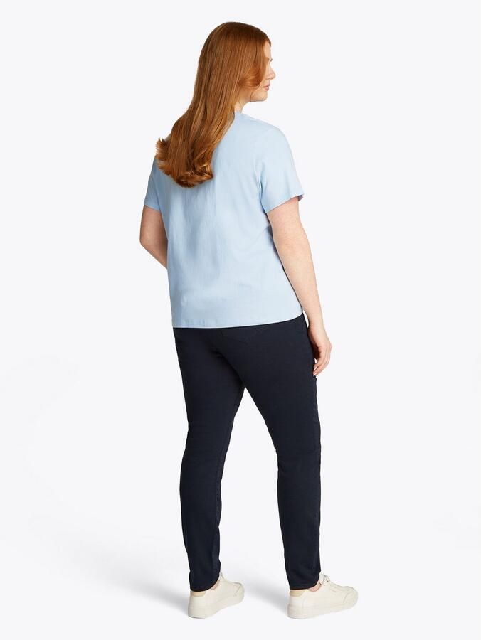 Tommy Hilfiger Curve Shirt met ronde hals CRV REG SCRIPT C-NK TEE SS - Foto 4