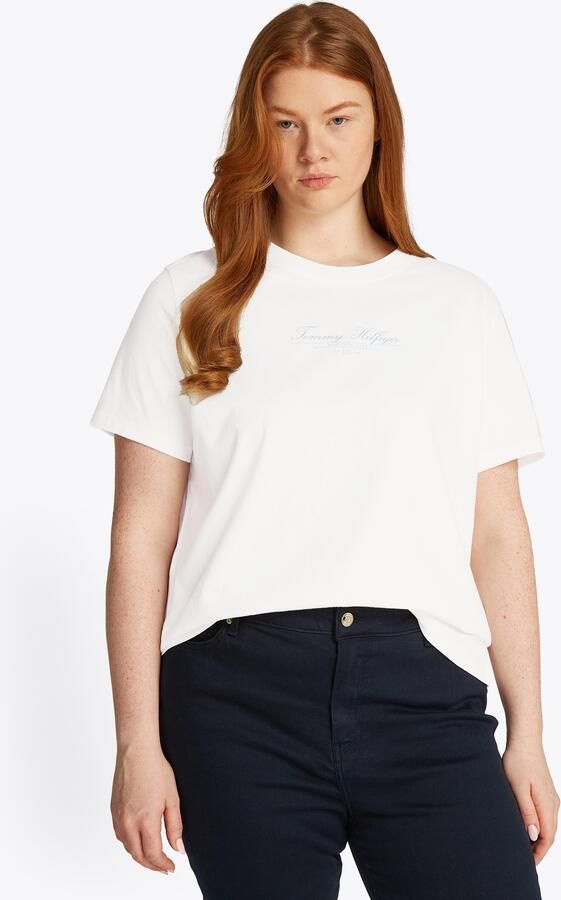 Tommy Hilfiger Curve Shirt met ronde hals CRV REG SCRIPT C-NK TEE SS - Foto 6