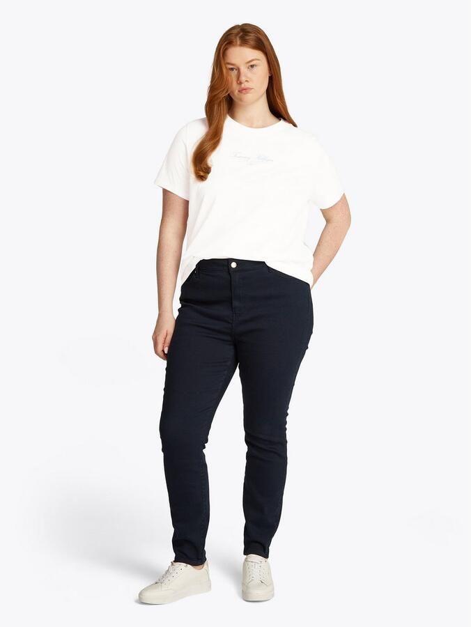 Tommy Hilfiger Curve Shirt met ronde hals CRV REG SCRIPT C-NK TEE SS - Foto 4