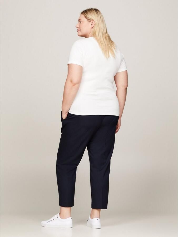 Tommy Hilfiger Curve Shirt met V-hals CRV NEW SLIM CODY V-NECK SS - Foto 3