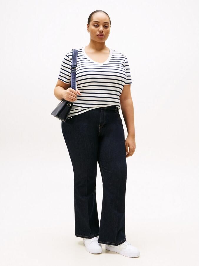 Tommy Hilfiger Curve Shirt met V-hals CRV SLIM CODY V-NK SS - Foto 2