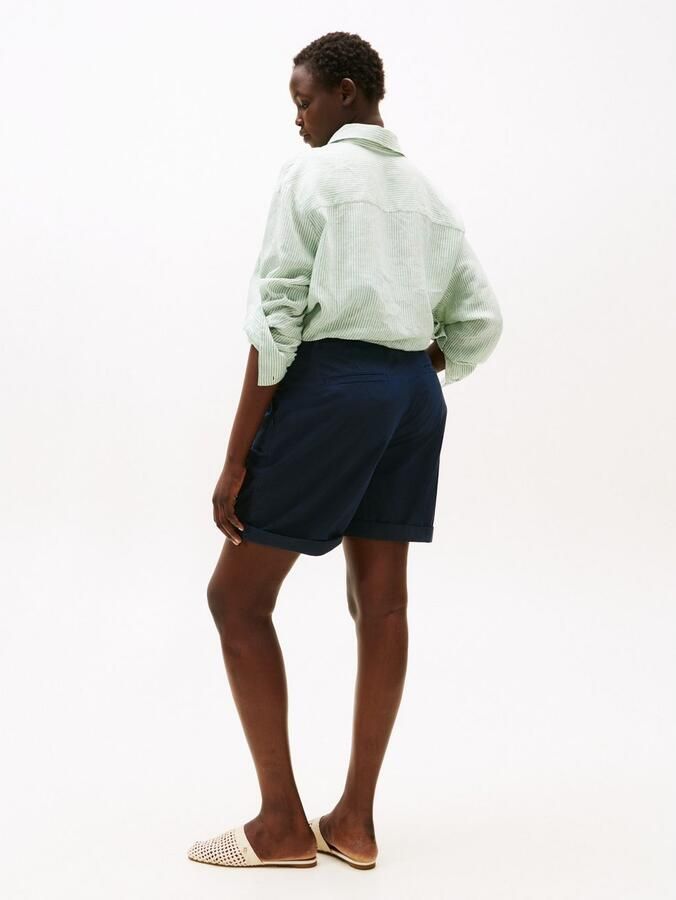 Tommy Hilfiger Curve Short CRV CO BLEND GMD CHINO SHORT in grote maten chino kwaliteit logoborduursel - Foto 3