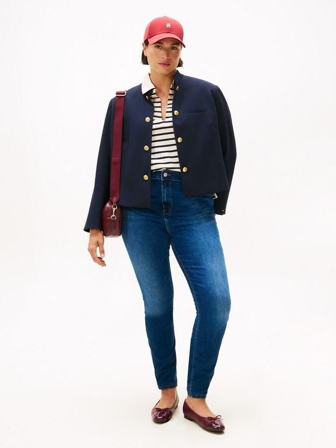 Tommy Hilfiger Curve Skinny fit jeans CRV DNM BLACK HARLEM U SKINNY HW - Foto 4