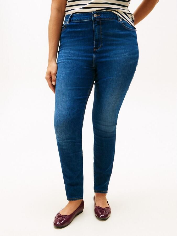 Tommy Hilfiger Curve Skinny fit jeans CRV DNM BLACK HARLEM U SKINNY HW - Foto 5