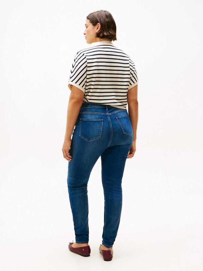 Tommy Hilfiger Curve Skinny fit jeans CRV DNM BLACK HARLEM U SKINNY HW - Foto 6