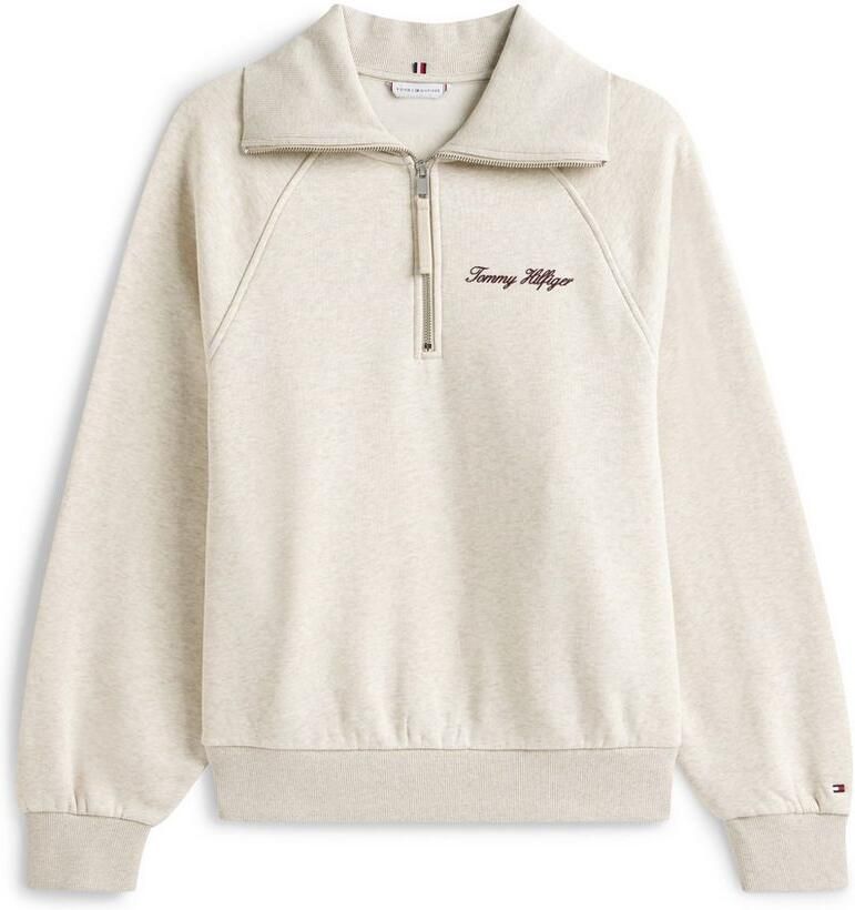 Tommy Hilfiger Curve Sweatshirt CRV CLASSIC SCRIPT FLEECE 1 2ZIP