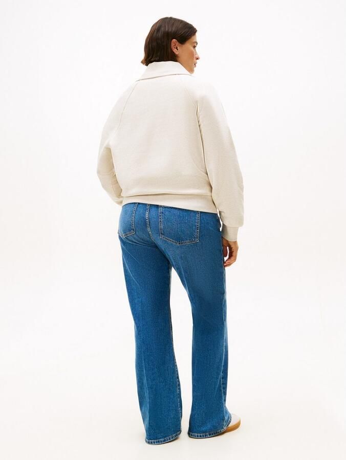 Tommy Hilfiger Curve Sweatshirt CRV CLASSIC SCRIPT FLEECE 1 2ZIP - Foto 4