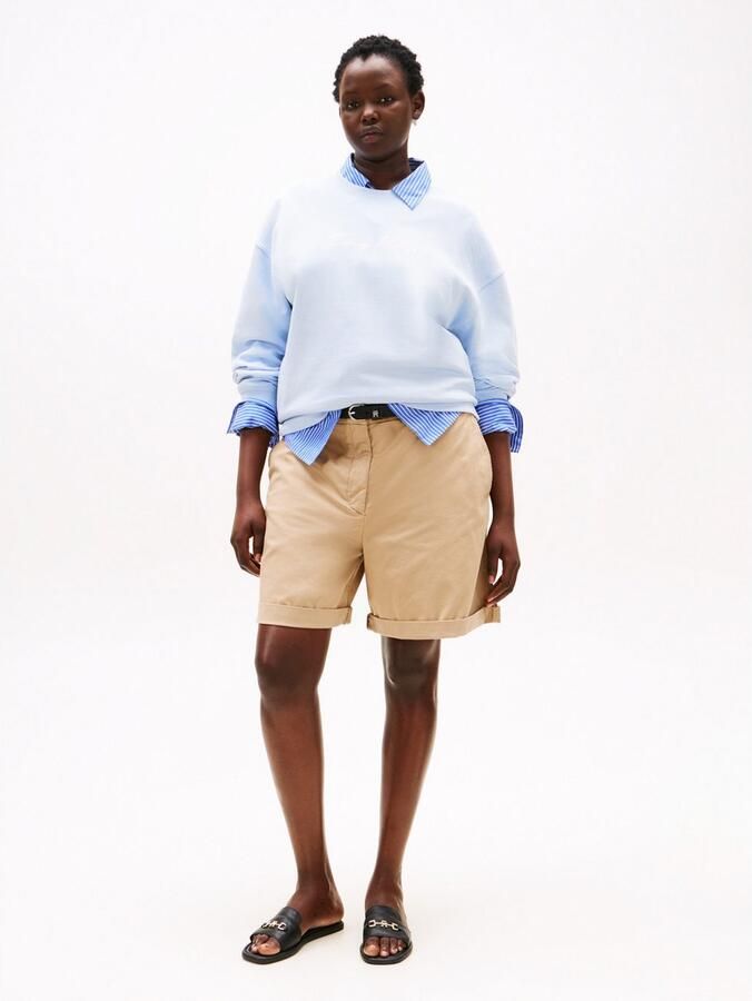 Tommy Hilfiger Curve Sweatshirt CRV SCRIPT REG PIQUE SWTSHRT