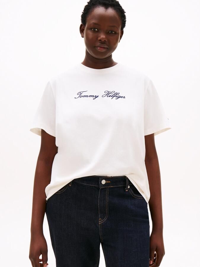 Tommy Hilfiger Curve T-shirt CRV SCRIPT REG C-NK SS T-SHIRT - Foto 6