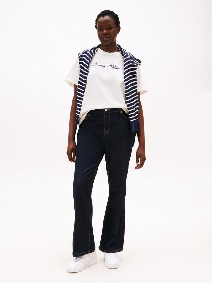 Tommy Hilfiger Curve T-shirt CRV SCRIPT REG C-NK SS T-SHIRT - Foto 3