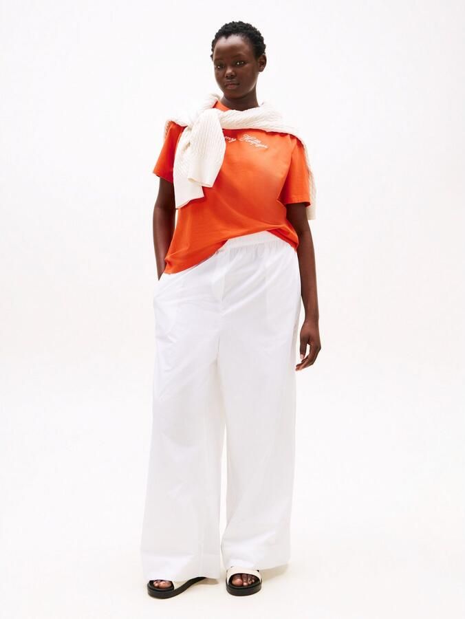 Tommy Hilfiger Curve T-shirt CRV SCRIPT REG C-NK SS T-SHIRT