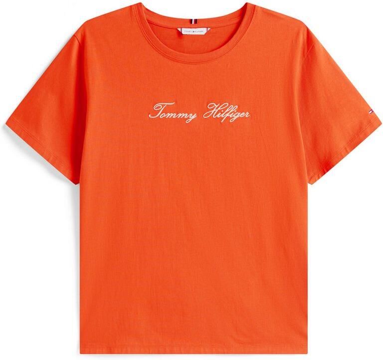Tommy Hilfiger Curve T-shirt CRV SCRIPT REG C-NK SS T-SHIRT - Foto 3