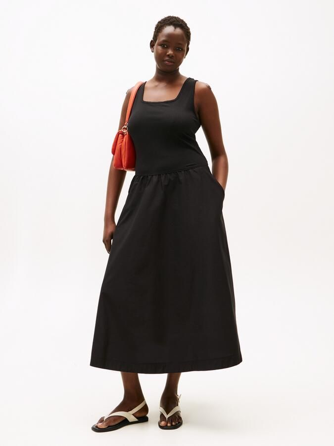 Tommy Hilfiger Curve Zomerjurk CRV 5X2 RIB MIDI MIX F&F DRS - Foto 4