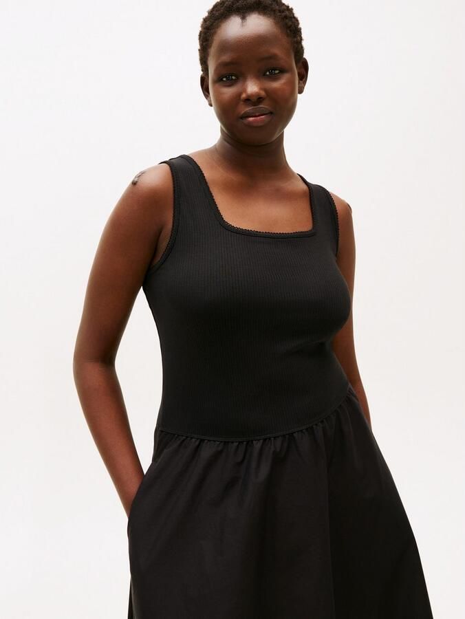 Tommy Hilfiger Curve Zomerjurk CRV 5X2 RIB MIDI MIX F&F DRS - Foto 2