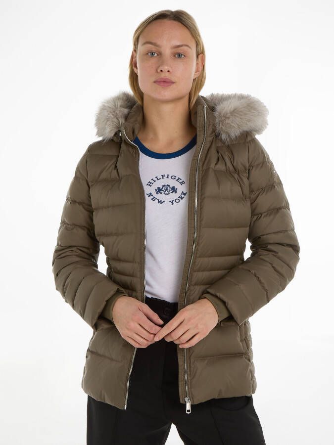 Tommy Hilfiger Donsjack TYRA DOWN JACKET WITH FUR