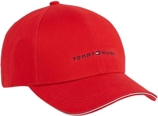 Tommy Hilfiger Rode Katoenen Corporate Cap Red Heren