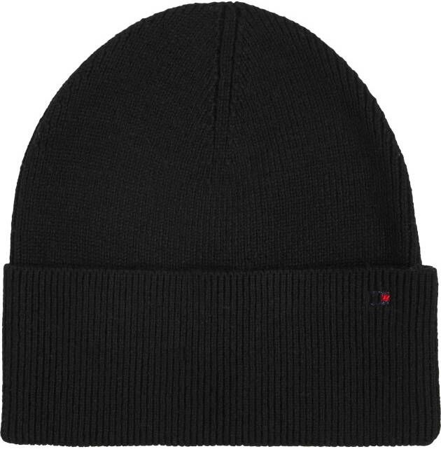 Tommy Hilfiger Beanie met labelstitching model 'ESSENTIAL FLAG'