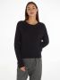 Tommy Hilfiger Gebreide trui CO MINI CABLE C-NECK SWEATER met geborduurd logo - Thumbnail 1