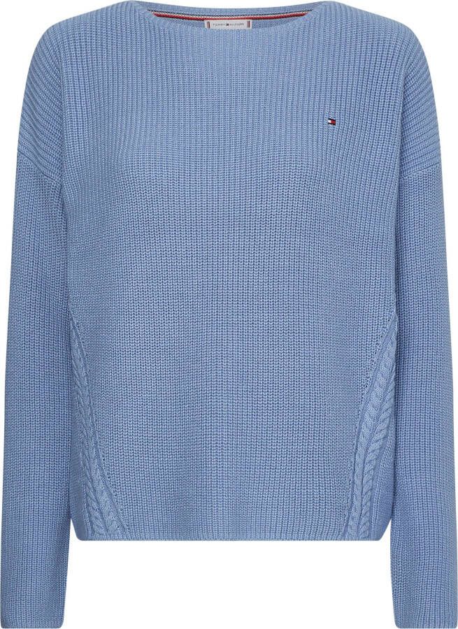 Tommy Hilfiger Gebreide pullover met labelstitching model 'HAYANA'