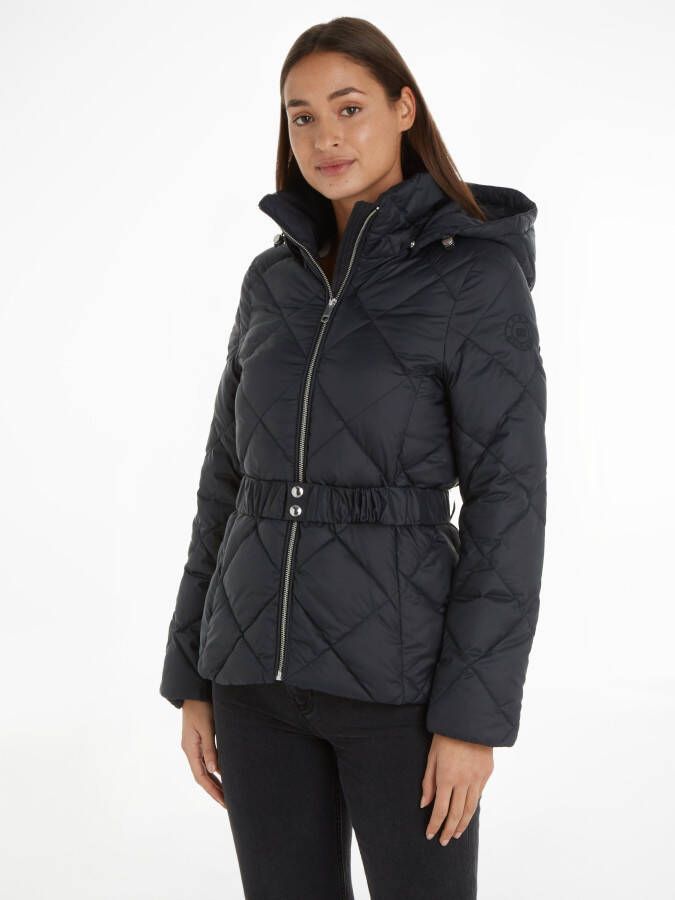 Tommy Hilfiger Gewatteerde jas ELEVATED BELTED QUILTED JACKET