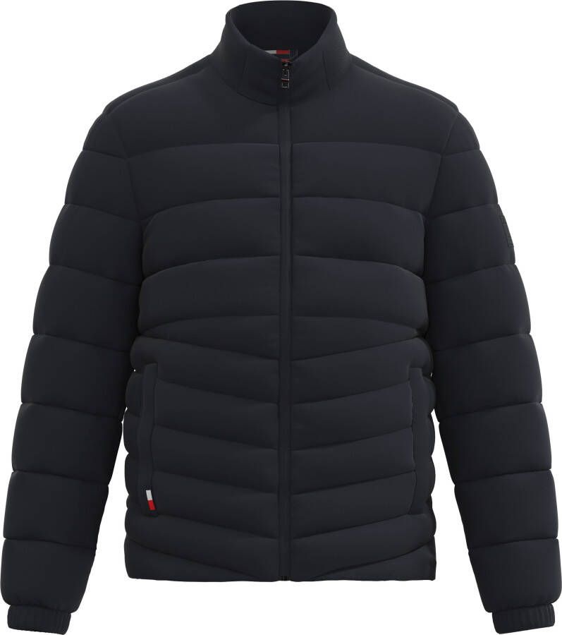Tommy Hilfiger Gewatteerde jas BRANDED STAND COLLAR JACKET met opstaande kraag