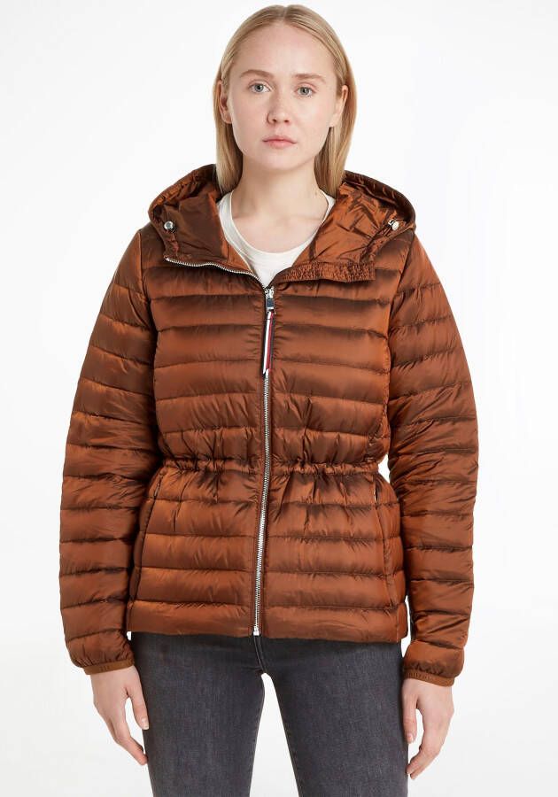 Tommy Hilfiger lichtgewicht donsjas bruin Ww0Ww37264 GV5 Brown Dames
