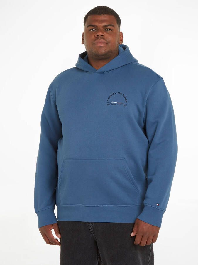 Tommy Hilfiger Big & Tall PLUS SIZE hoodie met labelprint model 'SHADOW'