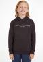 Tommy Hilfiger unisex hoodie met logo zwart Sweater Logo 104 - Thumbnail 2