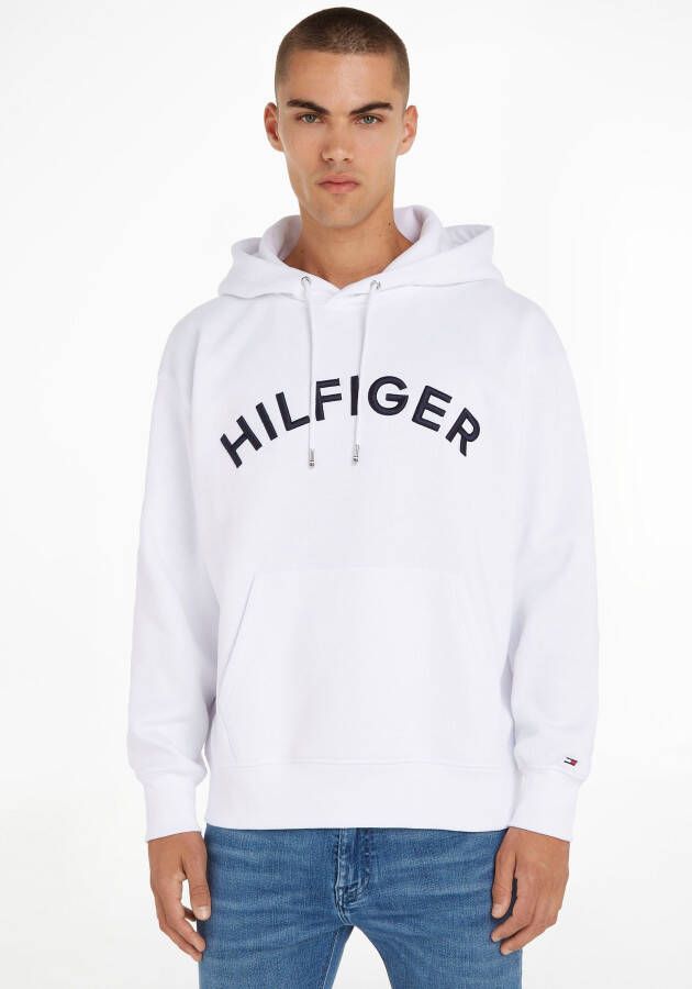 Tommy Hilfiger Hoodie met labelstitching model 'ARCHED HOODY'