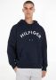 Tommy Hilfiger Archive Fit Hoodie Donkerblauw Mw0Mw31070 DW5 Blauw Heren - Thumbnail 3