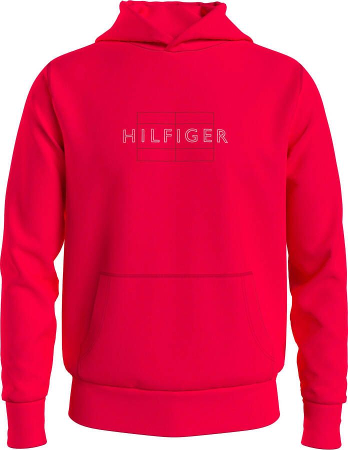 Tommy Hilfiger Heren Sweatshirt in effen kleur Red Heren