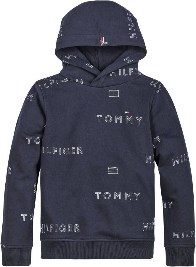 Tommy Hilfiger sweater met logo donkerblauw