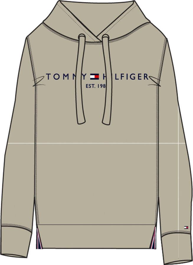 Tommy Hilfiger Hoodie REGULAR HILFIGER HOODIE met groot logo-opschrift