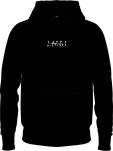 Tommy Hilfiger Zwarte Sweater Square Logo Hoody