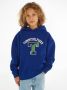 Tommy Hilfiger hoodie T VARSITY met logo hardblauw Sweater Logo 116 - Thumbnail 2