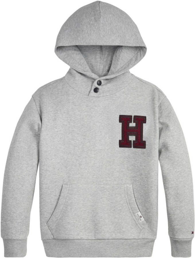 TOMMY HILFIGER Jongens Truien & Vesten Tommy Towelling Patch Hoodie Grijs