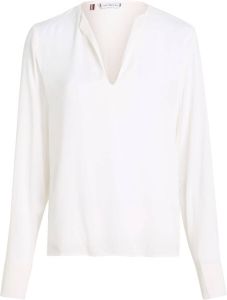 Tommy Hilfiger Klassieke blouse VISCOSE CREPE V-NECK BLOUSE LS