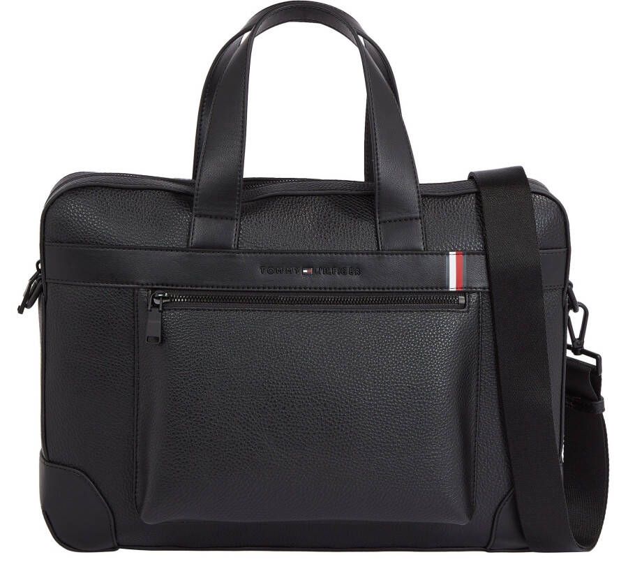 Tommy Hilfiger Messenger Tas Centrale Computer Stijlvol Black Heren