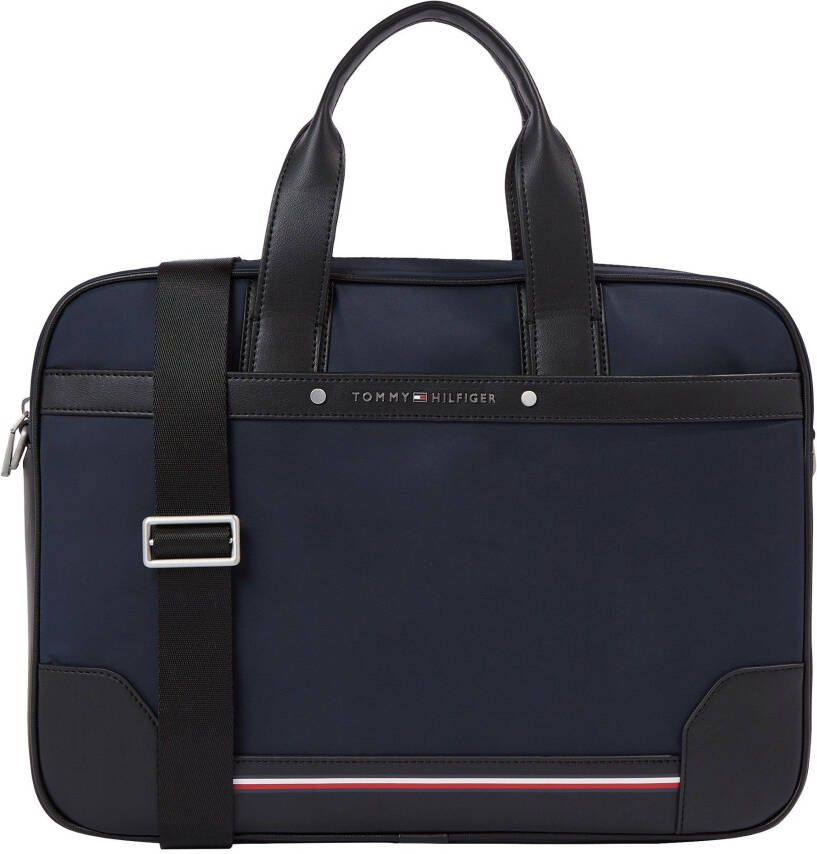 Tommy Hilfiger Messengerbag TH CENTRAL REPREVE COMPUTER BAG in elegante stijl