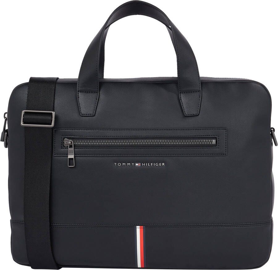 Tommy Hilfiger Messengerbag TH CORPORATE COMPUTER BAG met afneembare schouderriem