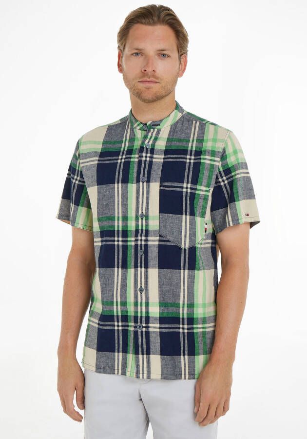 Tommy Hilfiger Overhemd met korte mouwen CO LI GIANT CHECK RF SHIRT S S in geruite look
