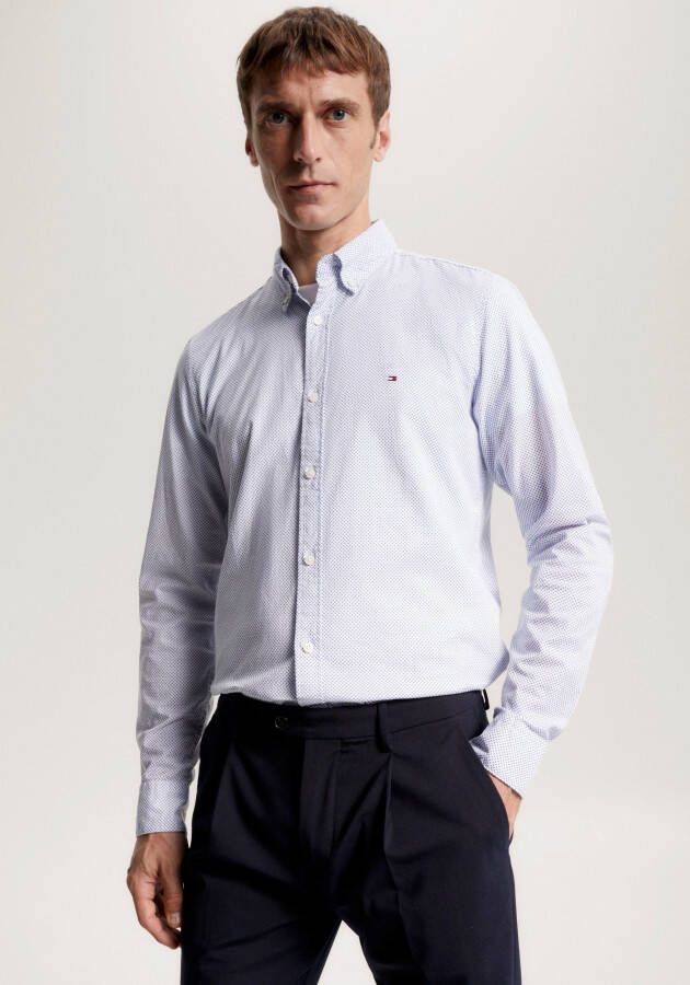 Tommy Hilfiger Overhemd met lange mouwen NATURAL SOFT FLEX PRT SF SHIRT