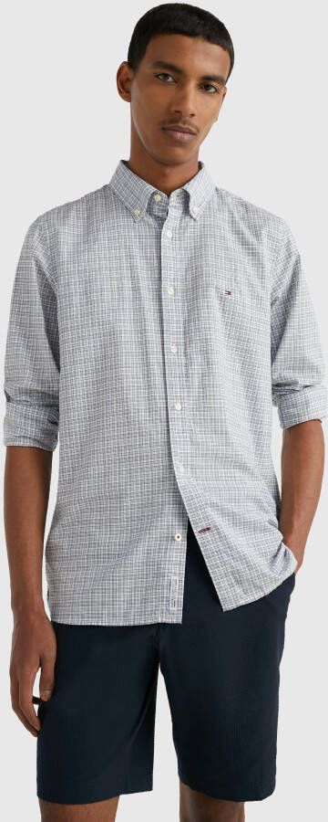 Tommy Hilfiger Overhemd met lange mouwen NATURAL SOFT GRID CHK SF SHIRT