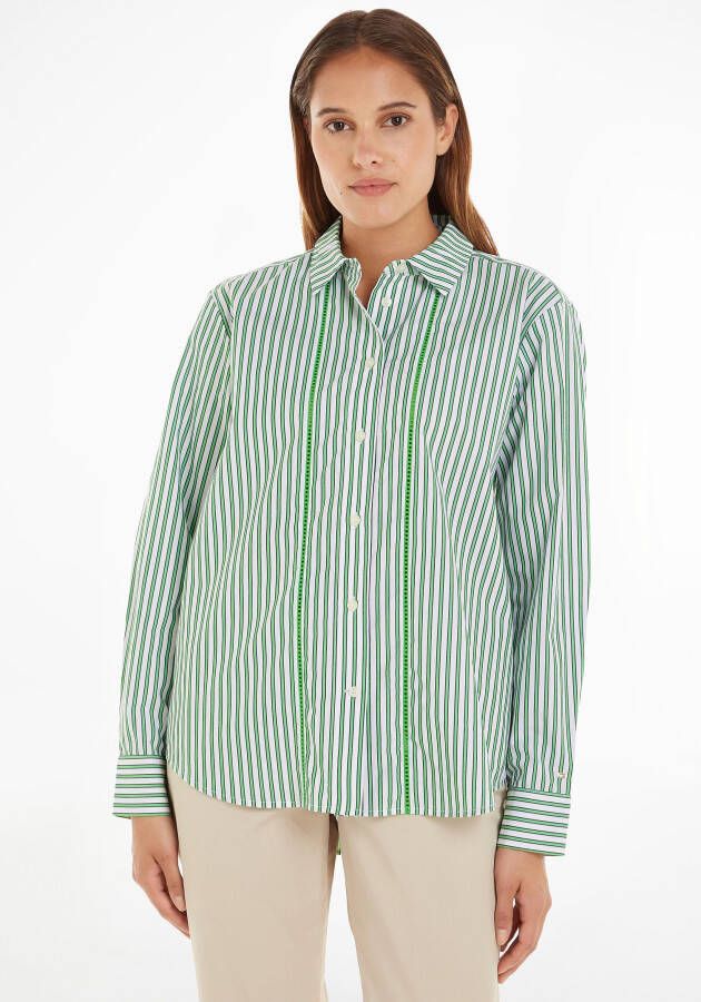 Tommy Hilfiger Overhemdblouse ORG CO STRIPE RELAXED SHIRT LS
